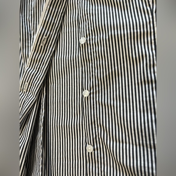 WHBM - Long Sleeve Crisp Poplin Striped Blouse - Picture 7 of 14